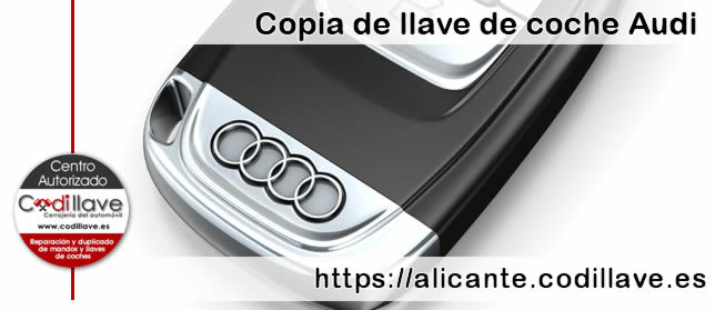 Copias de llaves de Audi en Alicante
