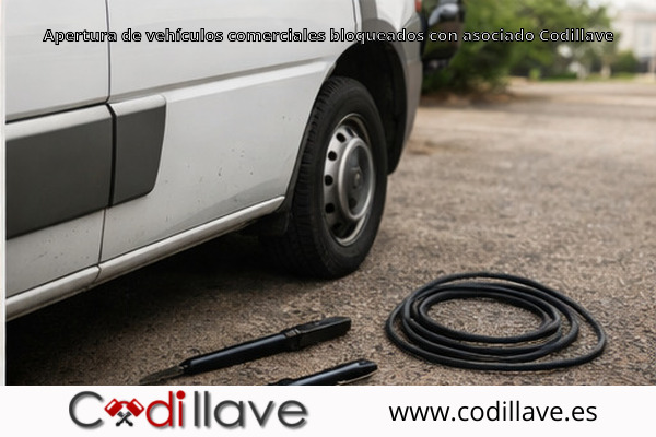 Apertura de vehículos comerciales bloqueados con asociado Codillave Apertura de vehículos comerciales bloqueados con asociado Codillave