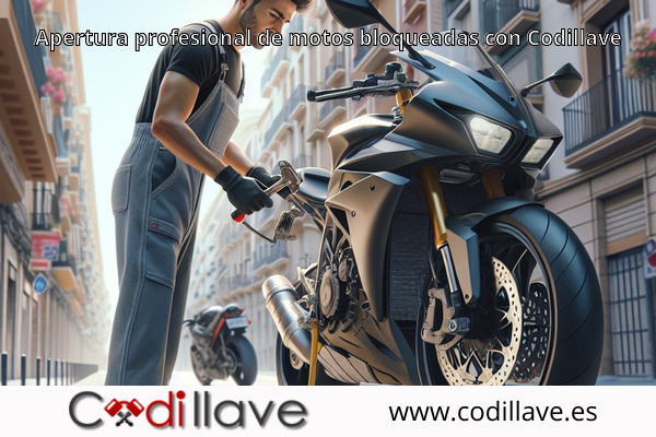 Apertura profesional de motos bloqueadas con Codillave