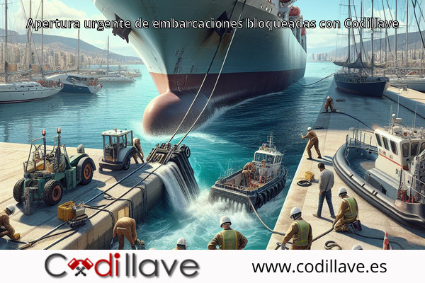Apertura urgente de embarcaciones bloqueadas con Codillave