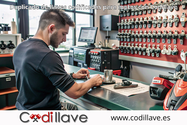 Duplicado de llaves codificadas para motos con Codillave