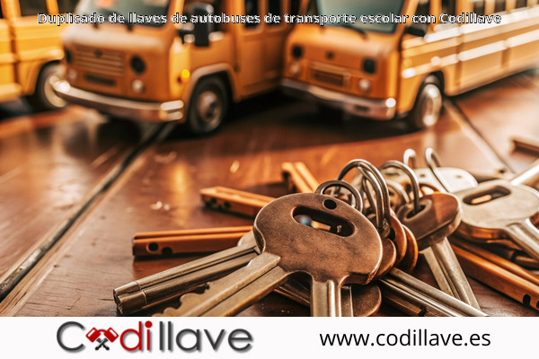 Duplicado de llaves de autobuses de transporte escolar con Codillave