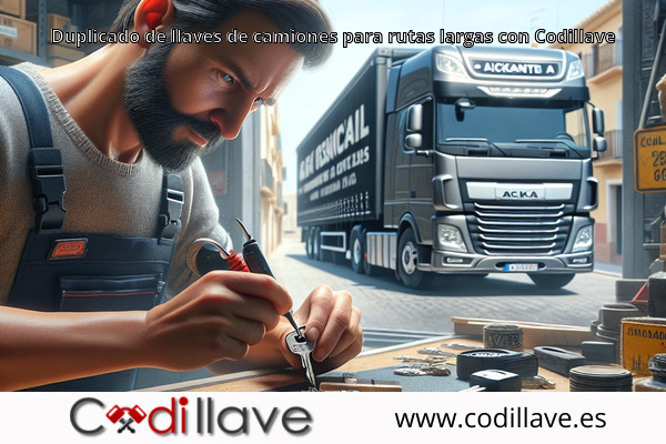 Duplicado de llaves de camiones para rutas largas con Codillave