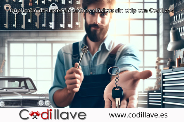 Duplicado de llaves de coches clásicos sin chip con Codillave