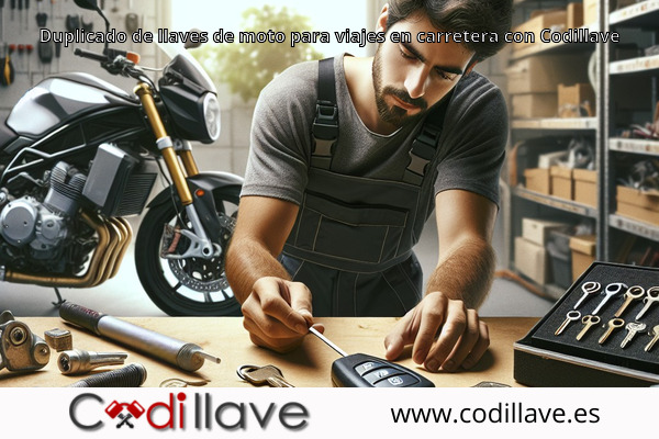 Duplicado de llaves de moto para viajes en carretera con Codillave Duplicado de llaves de moto para viajes en carretera con Codillave