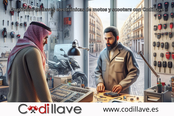 Duplicado de llaves electrónicas de motos y scooters con Codillave