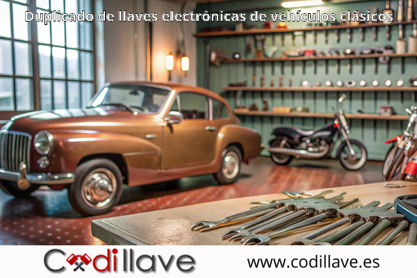Duplicado de llaves electrónicas de vehículos clásicos