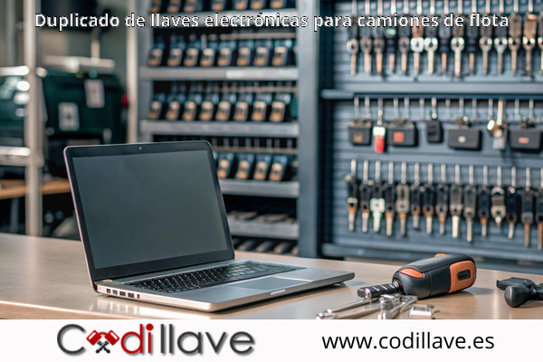 Duplicado de llaves electrónicas para camiones de flota