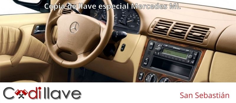 Copias de llaves de Mercedes ML en Guipuzcoa