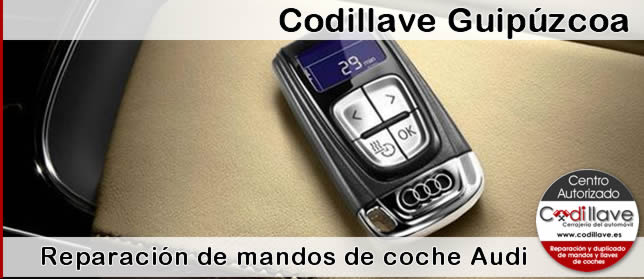 Reparación mandos y llaves coche Audi San Sebastián Codillave