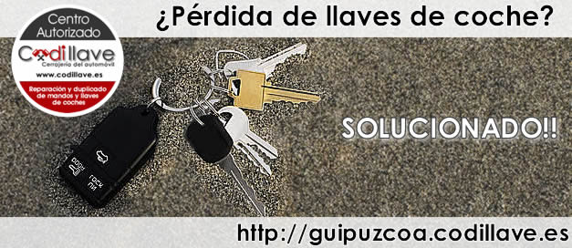solucion perdida de llaves de coche guipuzcoa
