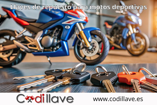 Llaves de repuesto para motos deportivas