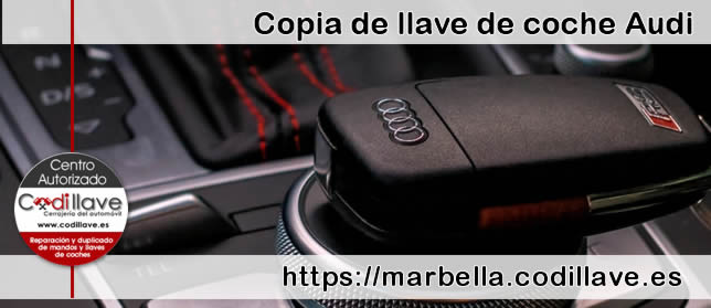 Copias de llaves de Audi en Marbella