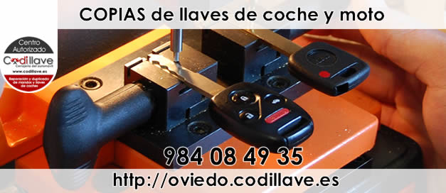 copia de llaves de coche y moto oviedo