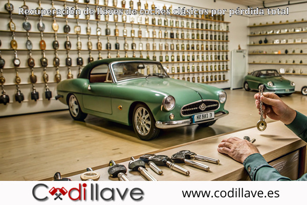 Recuperación de llaves de coches clásicos por pérdida total