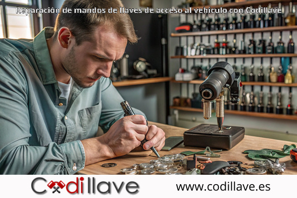 Reparación de mandos de llaves de acceso al vehículo con Codillave