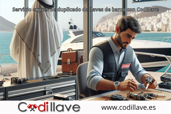 Servicio exprés de duplicado de llaves de barco con Codillave