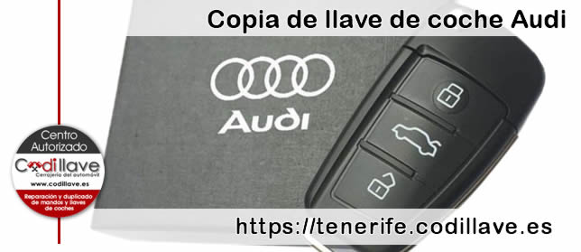 Copias de llaves de Audi en Tenerife