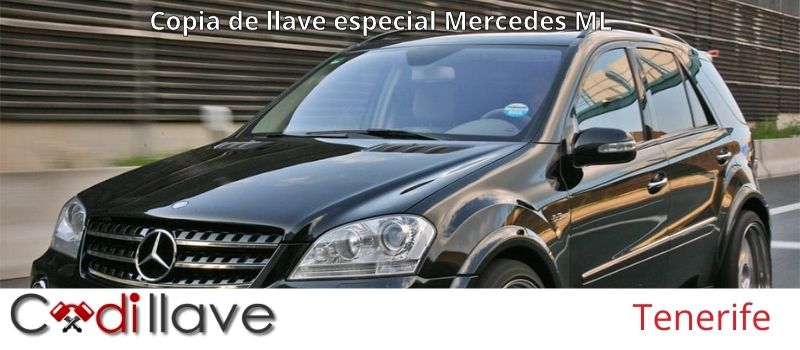Copias de llaves de Mercedes ML en Tenerife